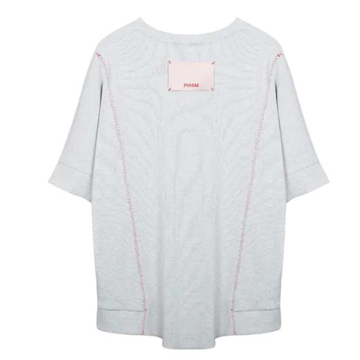 蝙蝠袖不规则拼接T恤 商品图3