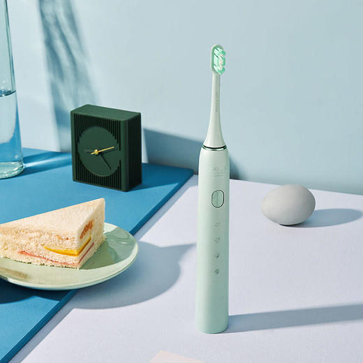 素士X3U薄荷绿声波电动牙刷自动充电式刷头礼盒套装 商品图0