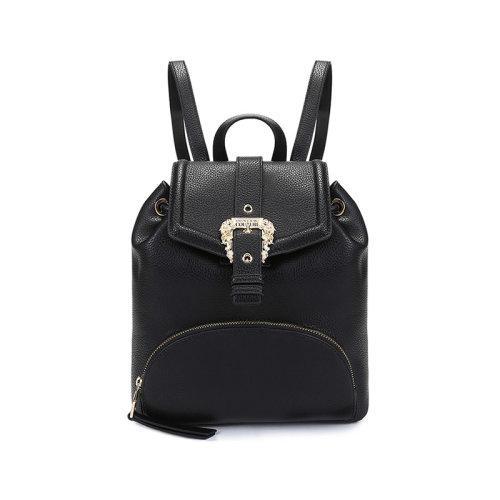 VERSACE JEANS COUTURE/VERSACE JEANS COUTURE【21秋冬新款】范思哲 女士聚氨酯纤维Baroque搭扣手提双肩包背包 71VA4BF8 71578 商品图0