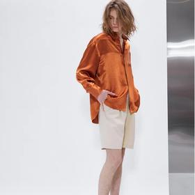 醋酸缎面休闲衬衣