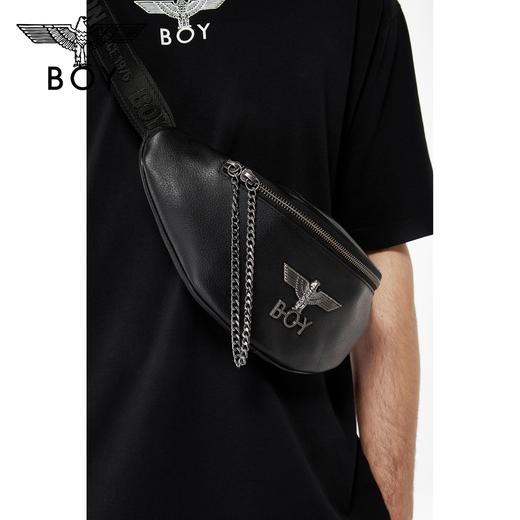 BOY腰包男女同款22春夏新品金属老鹰LOGO链条斜挎包B221N8500702 商品图2
