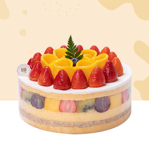 【新品推荐】果味甜心 2磅蛋糕 100%新鲜现做 免费配送 商品图0