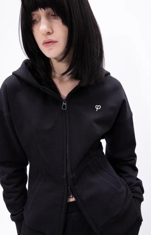 收腰连帽开襟卫衣 商品图2