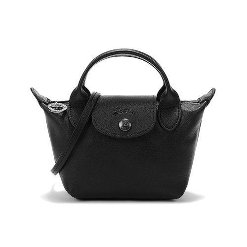 Longchamp/珑骧【21秋冬新款】女士LE PLIAGE CUIR系列迷你款羊皮短柄手提单肩斜挎包饺子包 10147 757 商品图12