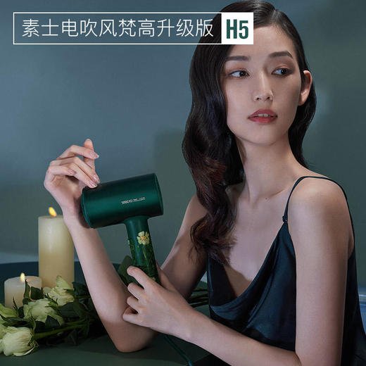 素士负离子护发吹风机升级版H5梵高联名礼盒装家用大功率速干不伤发 商品图0