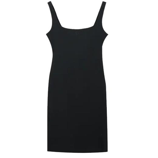 方领紧身吊带连衣裙 商品图2