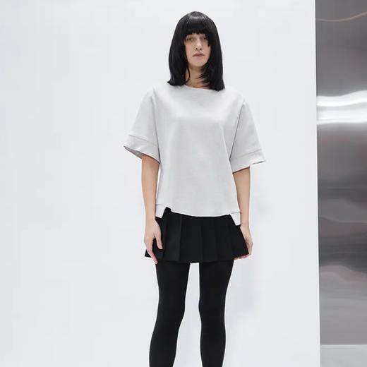 蝙蝠袖不规则拼接T恤 商品图1