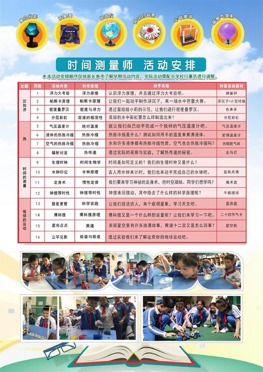 2022秋苏州工业园区第三实验小学力翰科普低年级【时间测量师】活动 22.Q.D.D.14 商品图0