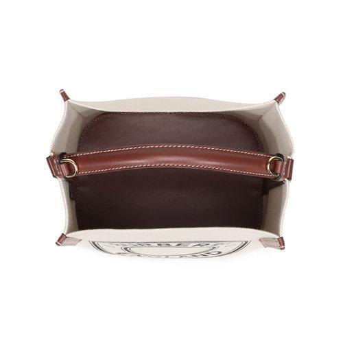 BURBERRY/博柏利 女款织物/配皮Peggy小号手提单肩斜挎包水桶包 8026824 商品图4