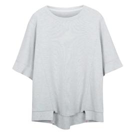 蝙蝠袖不规则拼接T恤