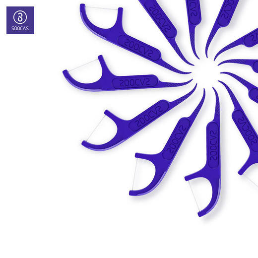 素士牙线6盒装高纤高拉力细线清洁牙齿牙线棒 商品图1