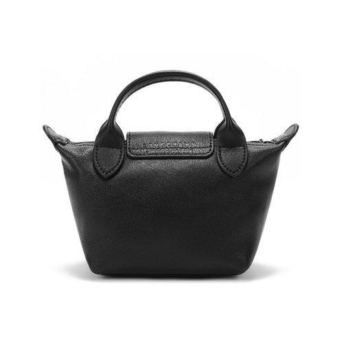Longchamp/珑骧【21秋冬新款】女士LE PLIAGE CUIR系列迷你款羊皮短柄手提单肩斜挎包饺子包 10147 757 商品图13