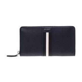 BALLY/巴利【22春夏新款】男士条纹皮质长款钱包钱夹 TELEN LT