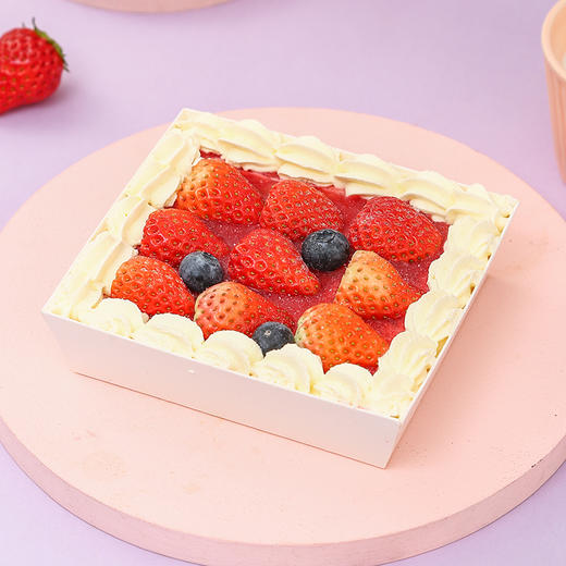 草莓盒子蛋糕（卡券） 商品图0