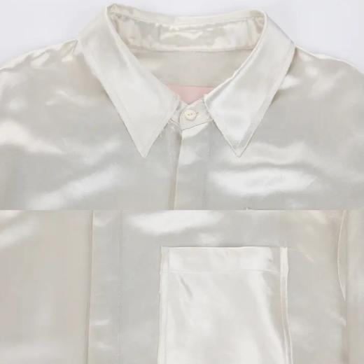 醋酸缎面休闲衬衣 商品图4