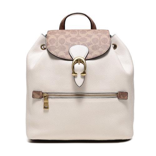 COACH/蔻驰 女士涂层帆布/配皮EVIE双肩包 75564 B4P0A 商品图0