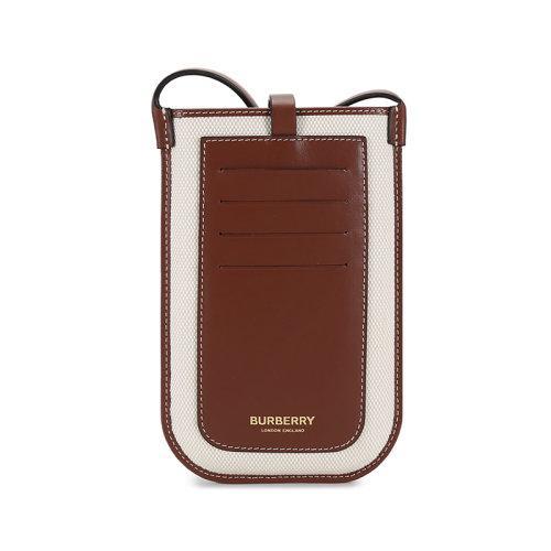 BURBERRY/博柏利女款织物/配皮单肩斜挎包手机包 80408771 商品图2