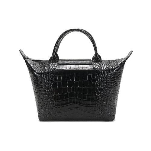 Longchamp/珑骧 2021款 女士LE PLIAGE CUIR系列小号牛皮短柄手提包饺子包 1512 HVC 商品图2