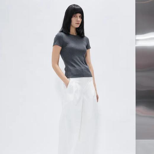 紧身螺纹打底弹力T恤 商品图1