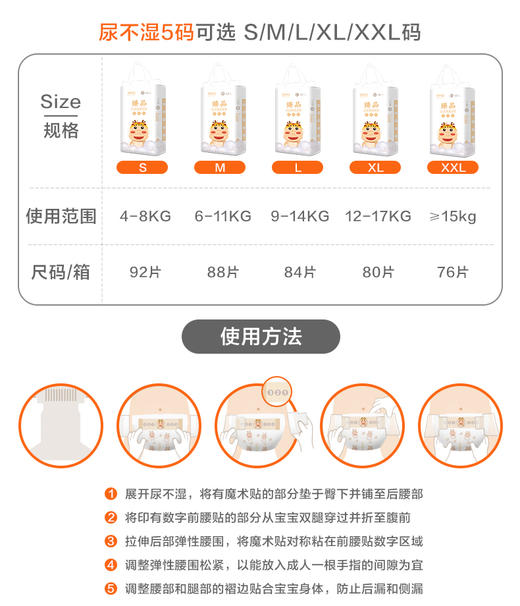马应龙臻品纸尿裤超薄干爽透气婴儿纸尿裤S M L XL XXL五码可选 商品图1