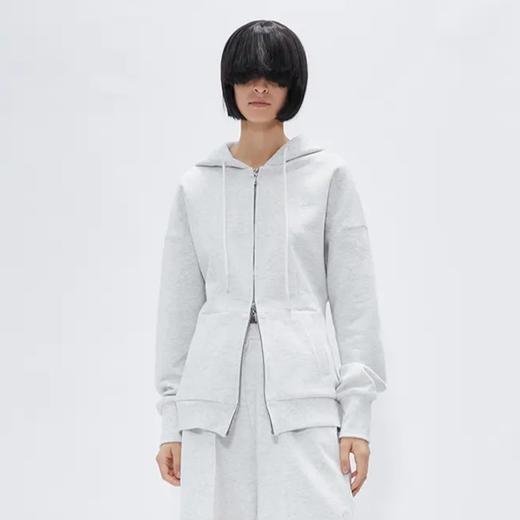 收腰连帽开襟卫衣 商品图0