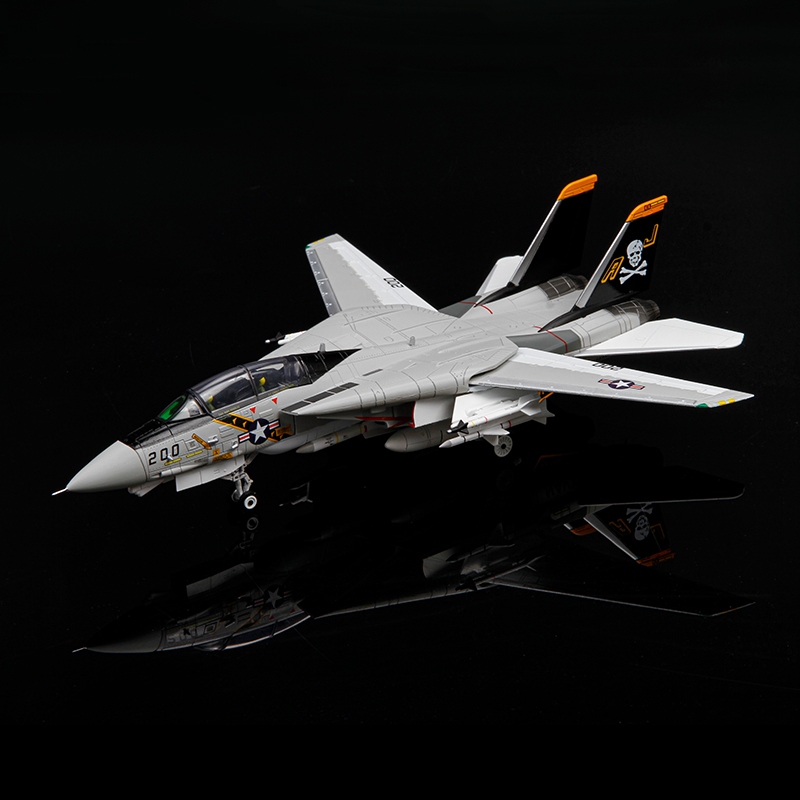特尔博Terebo1:72F14雄猫合金飞机模型 F-14A战斗机VF-84中队军事拼装