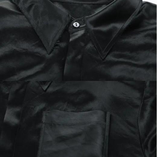 醋酸缎面休闲衬衣 商品图5