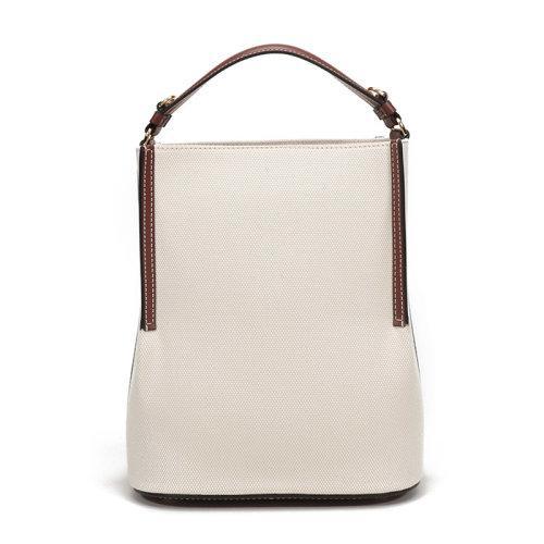 BURBERRY/博柏利 女款织物/配皮Peggy小号手提单肩斜挎包水桶包 8026824 商品图2