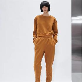 短款露脐套头卫衣