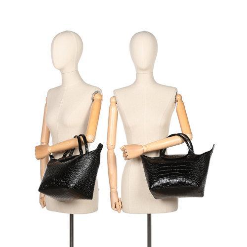 Longchamp/珑骧 2021款 女士LE PLIAGE CUIR系列小号牛皮短柄手提包饺子包 1512 HVC 商品图4