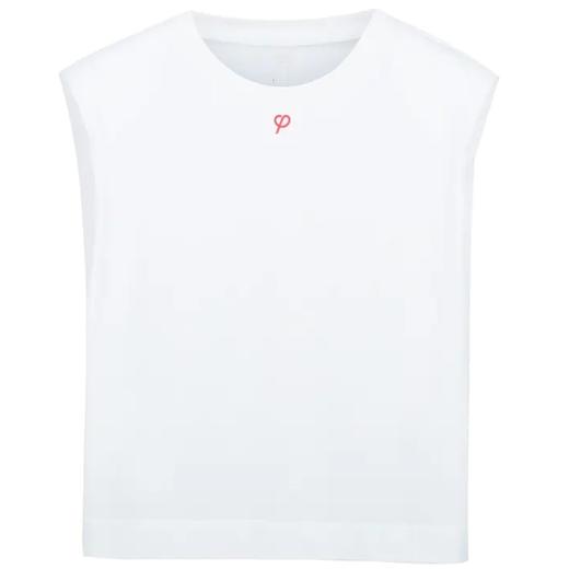 垫肩无袖短款T恤 商品图2