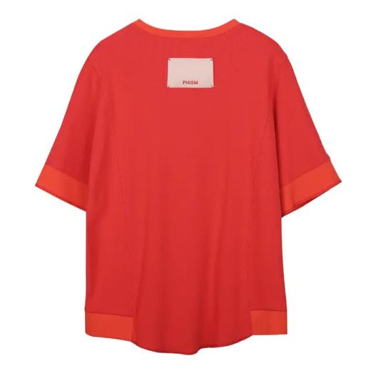 蝙蝠袖不规则拼接T恤 商品图2