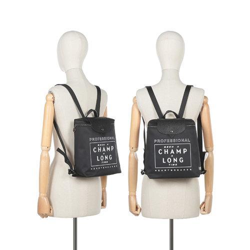 Longchamp/珑骧 2021款 女士LE PLIAGE系列织物可折叠手提双肩包背包 1699 EUD 商品图4