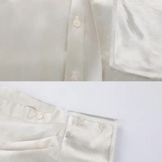 醋酸缎面休闲衬衣 商品图5