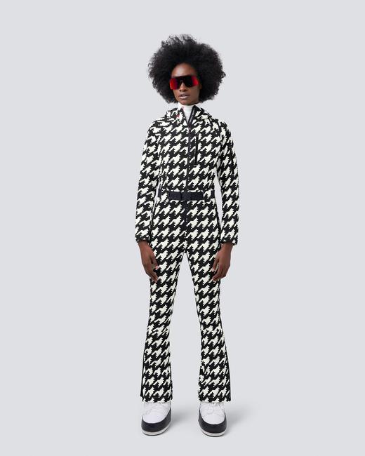 Perfect Moment - Star Suit One Piece - Houndstooth - Black/Snow White 女装 连体滑雪服 黑白色 商品图2