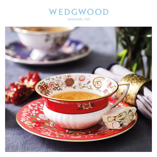 【6F】WEDGWOOD威基伍德漫游美境杯碟骨瓷欧式咖啡茶杯碟礼盒套装 瑰丽东方杯碟 商品图0