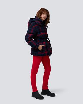 Perfect Moment - Star Gingham Poly Wool - Star Gingham - Navy 女装 滑雪夹克 深蓝色