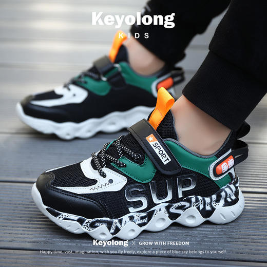 春季上新童鞋男童女童超酷跑鞋网面软底透气运动鞋 商品图5