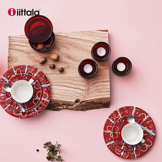 【6F】芬兰Iittala魔幻森林咖啡杯套装北欧风格200ml咖啡杯礼品杯碟套装 魔幻森林系列-蓝色咖啡碟 商品图5