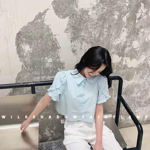 特价秒杀 Wildshadow 薄荷绿清纯可爱小衬衫 .潮快闪[福利品] 商品图1
