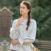 famecoco范可儿洋气花边领衬衫甜美法式时尚衬衣女F221BH007 商品缩略图0