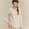 famecoco范可儿法式优雅女士衬衫春季别致尖领衬衣F221BH001 商品缩略图3