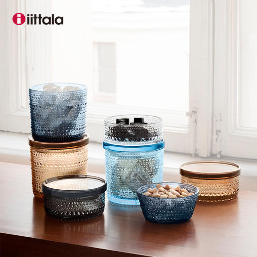 【6F】廊湾芬兰进口Iittala伊塔拉露珠系列玻璃碗大沙拉碗水果碗创意设计礼物米饭碗汤碗 露珠系列-苔绿色玻璃小碗0.23升 商品图4