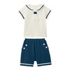 千趣会春夏婴幼儿衣服短袖T恤短裤海军风纯棉男宝宝外出套装 商品缩略图4