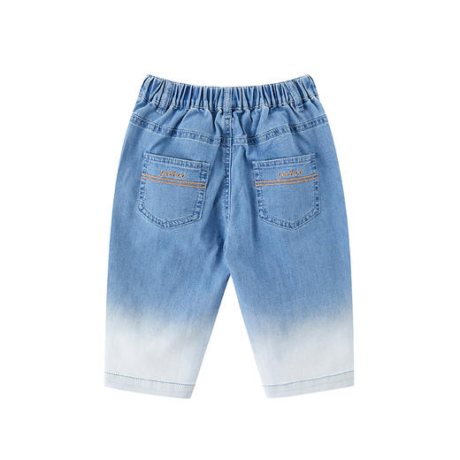 英氏-童衣类（春）F2英梭长裤灰牛仔蓝100CM 商品图1