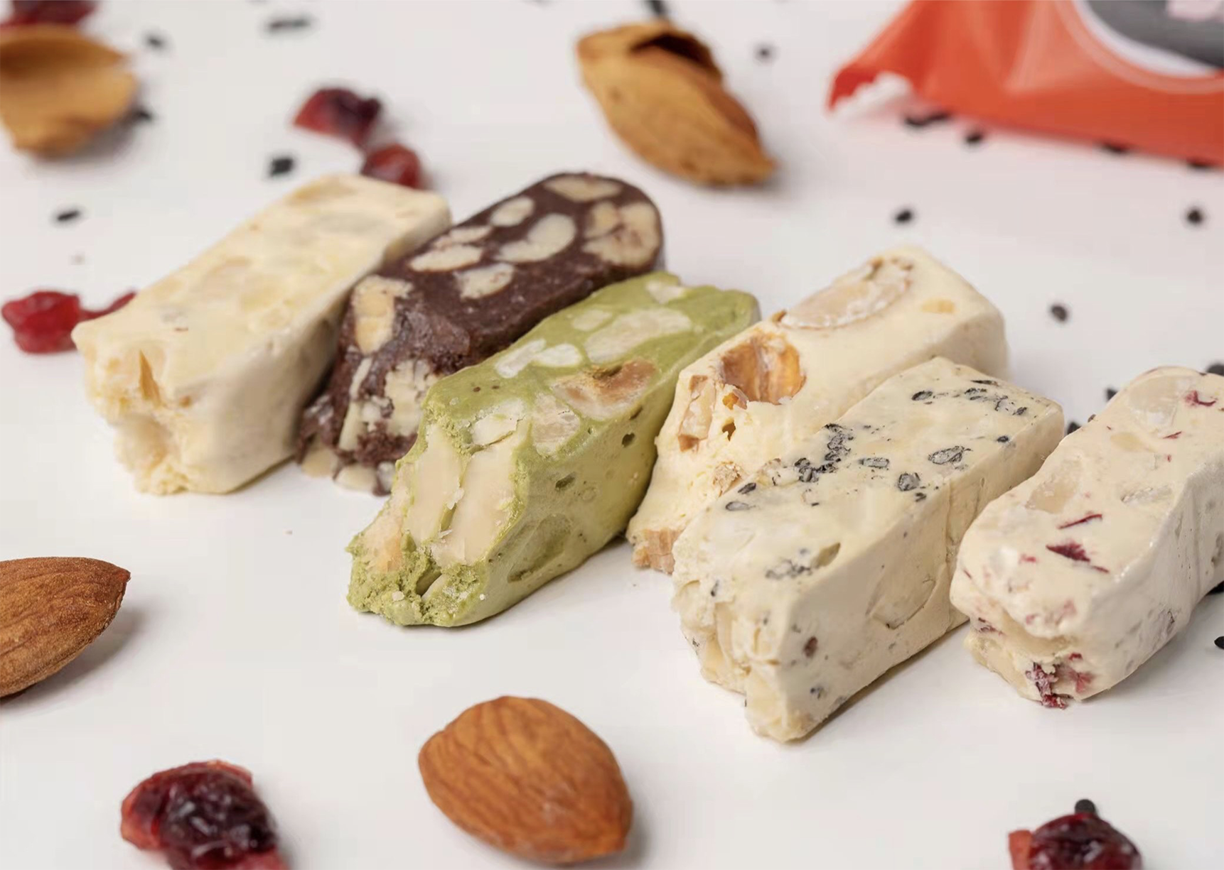 【不含化学添加】【基地直邮】大末牛轧糖（花生/芝麻/蔓越莓/蓝莓/抹茶/可可/杏仁每袋默认混合所有口味），传统熬糖工艺，安全！