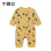 千趣会秋装婴儿连体衣纯棉圆领印花新生儿爬服包屁衣 商品缩略图3