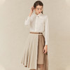 famecoco范可儿法式优雅女士衬衫春季别致尖领衬衣F221BH001 商品缩略图2