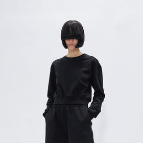 短款露脐套头卫衣