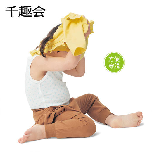 千趣会春夏中小童装打底衫可爱印花花边纯棉女童宝宝长袖T恤 商品图2